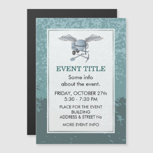 Cinza azul de misturador de betão