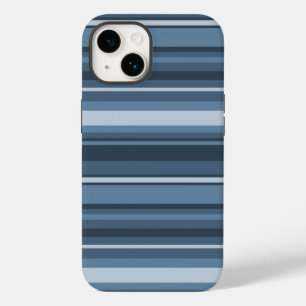Cinza azul listras capas de iphone de gabinete