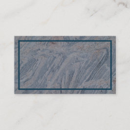 Cinza Azul Marble Texturizado Cartão de visita