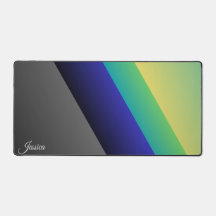 Cinza azul verde Abstrato de mesa, tapete de escri