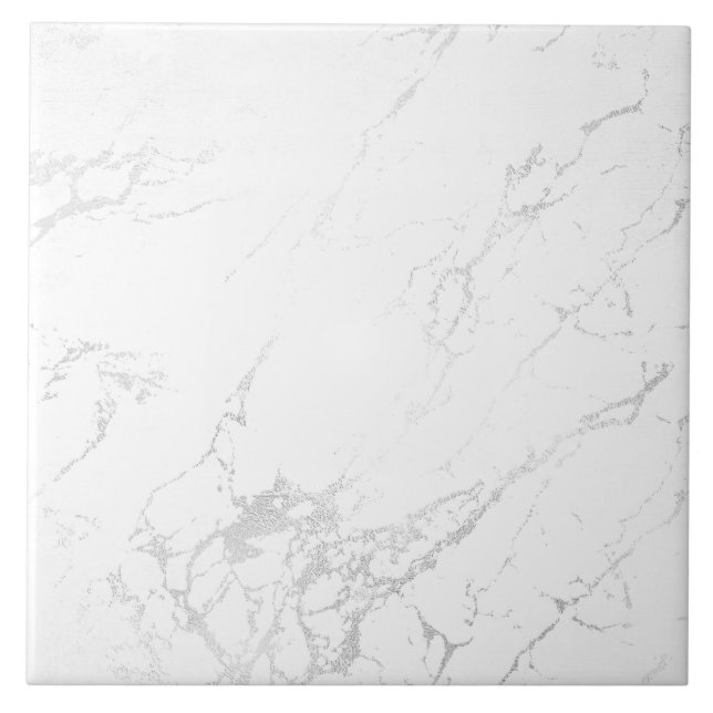 Cinza Azulejo branca com aspecto mármore (Frente)