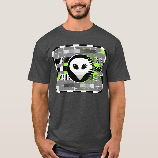 cinza básica de camisetas de televisão de alieníge (Frente)