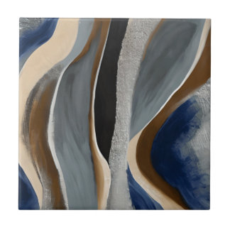 Cinza Beige Waves Stones Azulejo cerâmico