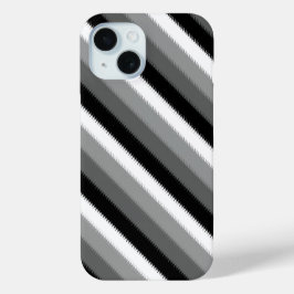 Cinza Black White Stripes Design