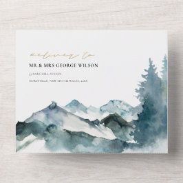 CINZA BLUSH VERDE AZUL MONTANHA PINOS CASAMENTO