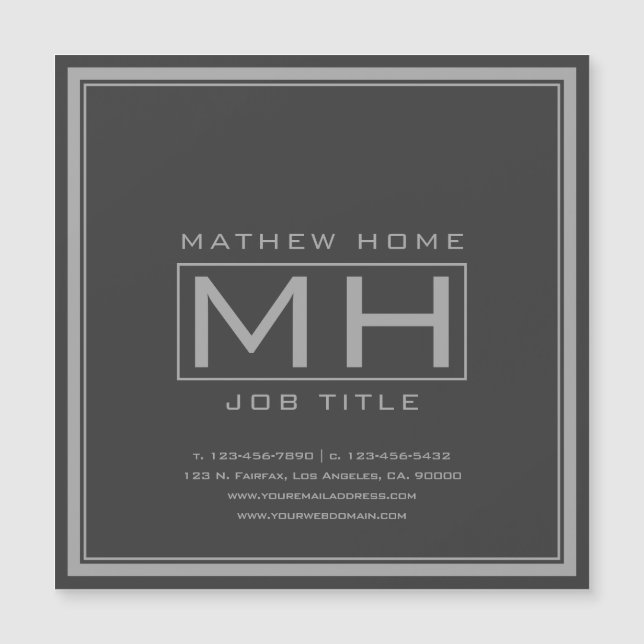 Cinza Bonita e Cinza Escuro Profissional (Frente)