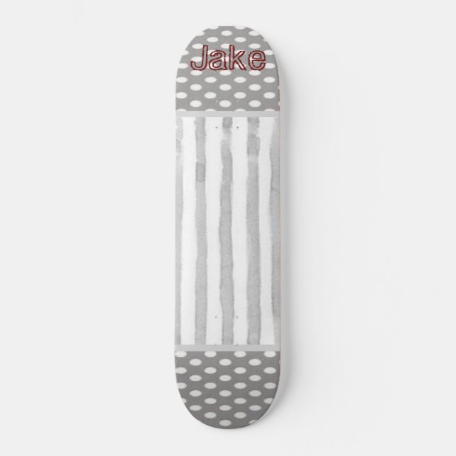 Cinza branco de skate (Frente)