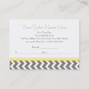 Cinza Chevron do amarelo do certificado de