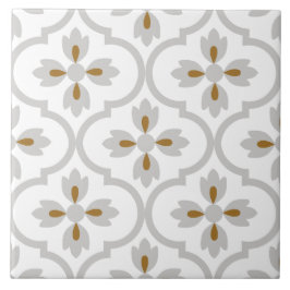 Cinza-clara espanhola - banheiro floral mediterrân