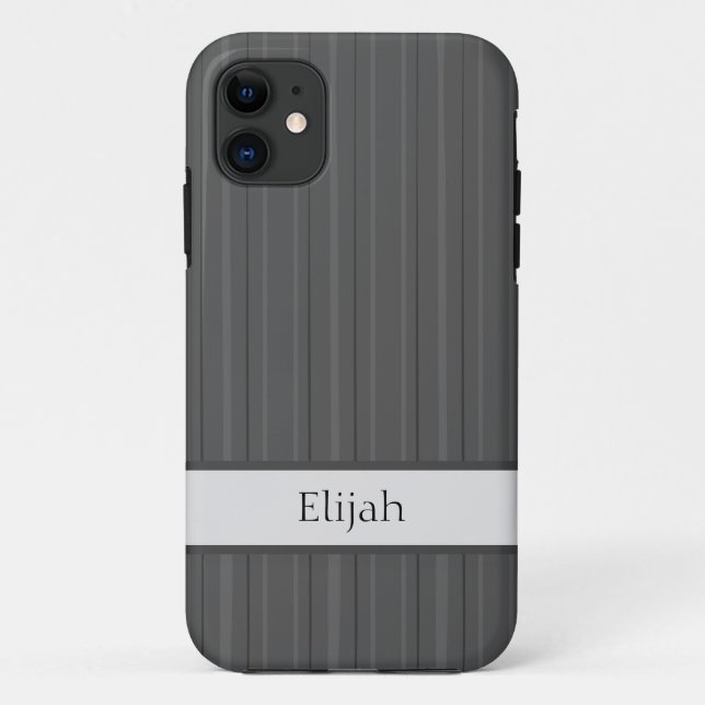 Cinza Clássica - capas de iphone de estribo vertic (Verso)