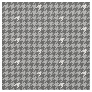 Cinza com Tecido Houndstooth de Destaque de Silver