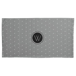 Cinza com Travesseiro Houndstooth de Destaque de S