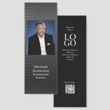 Cinza de Anúncio de Foto do Empresário Moderno