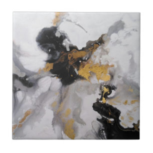 Cinza de Arte Moderna, Branco, Preto e Dourado