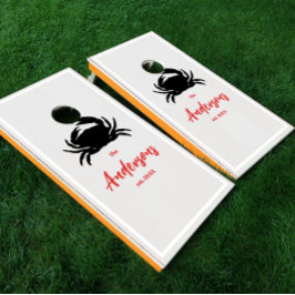 Cinza de caranguejo costeiro moderno e vermelho