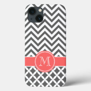 Cinza de carvão e Monograma de Coral