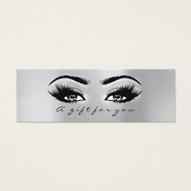 Cinza de Certificado Pequeno! Lashes Makeup Artist (Frente)