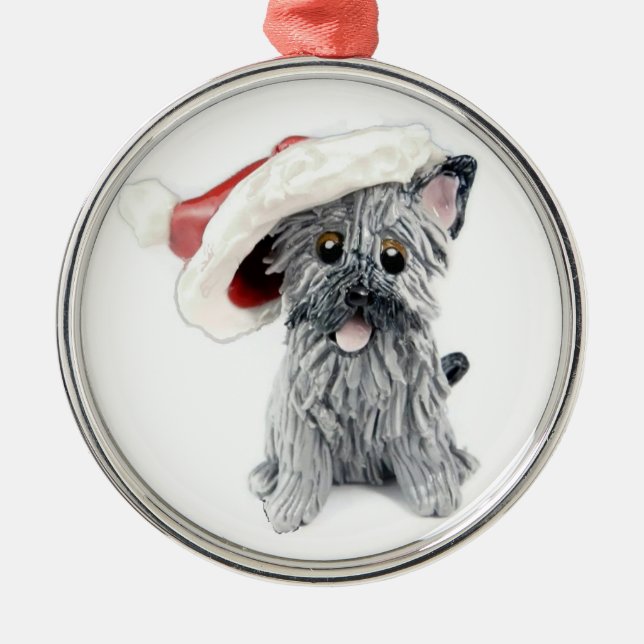 Cinza de Enfeites de natal Cairn Terrier (Frente)