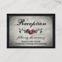 Cinza de Halloween e Cartão de Recepção de Corresp