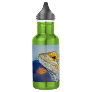 Cinza de Lagarto no pôr do sol Garrafa de Água