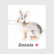 cinza de na moda e adesivo de coelho de animal cas