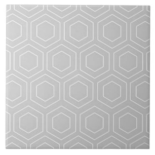 Cinza de padrão Hexagon e Azulejo de cerâmica mode