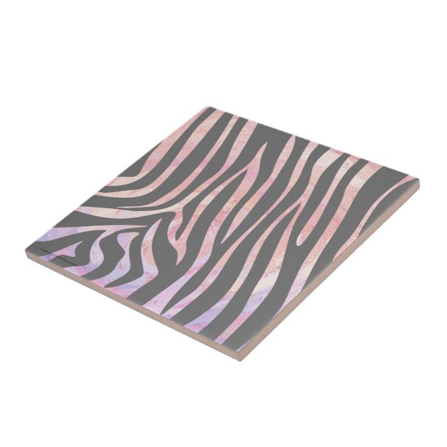 Cinza de Zebra Light e Impressão rosa (Lateral)