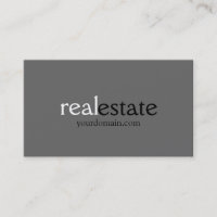 Cinza do Agente Imobiliário da Cartão de visita