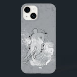 Cinza do jogador de hóquei em visão dupla<br><div class="desc">Cobrir de capas de iphone de hóquei. Visão dupla design do jogador de hóquei. grunge design angustiado.</div>