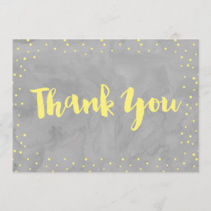 Cinza e Chá de fraldas amarelo   CARTÕES DE AGRADE