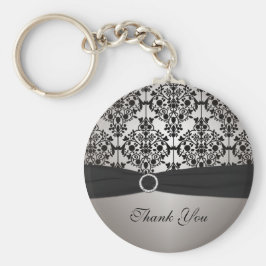 Cinza e Chaveiro de Damasco Preto