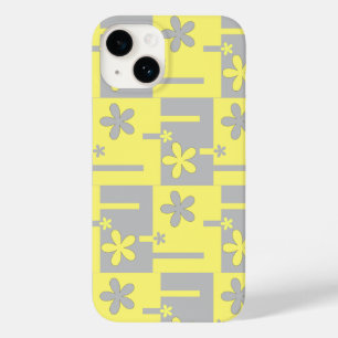 cinza e impressão amarela, capas de iphone de gabi