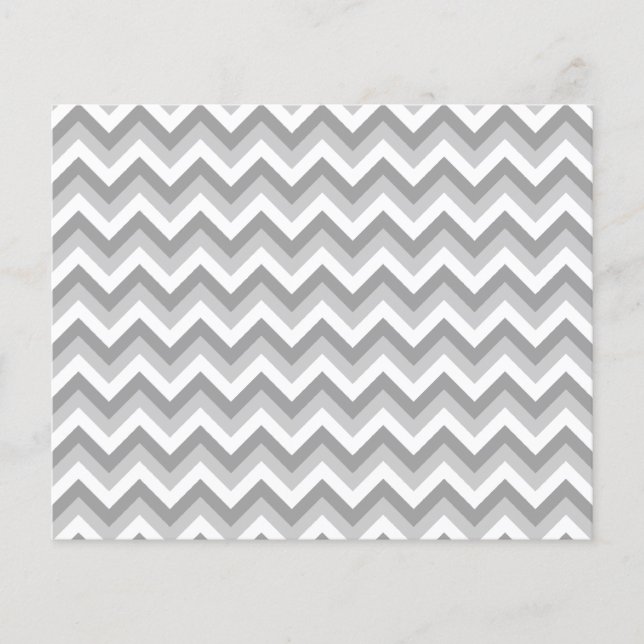 Cinza e padrão Zigzag branco. (Frente)