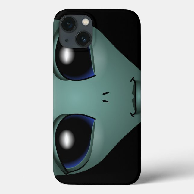 Cinza E.T. iPad de gabinete do iPad de alienígena (Verso)