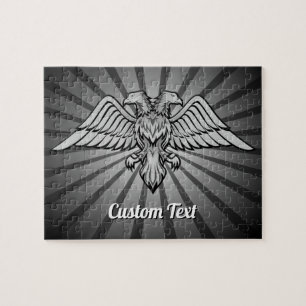 Cinza Eagle com duas Cabeças Quebra-cabeça