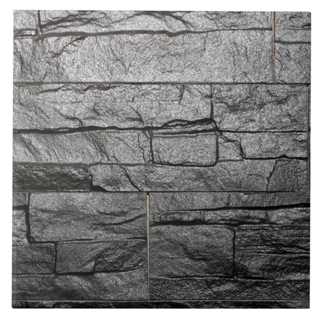 Cinza Escura Faux Marble Granite Stone Brick (Frente)