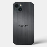 Cinza Escuro Faux Escovado Fundo de Alumínio, Mães