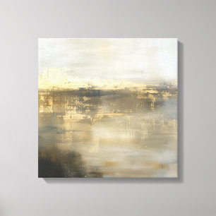 Cinza Escuro, pintura de Canvas bege Dourado