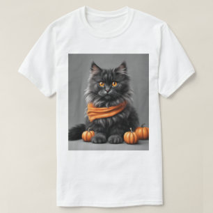 Cinza Fluffy Personalizada, Camisa Branca De Gato