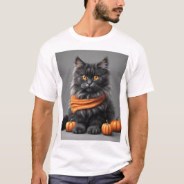 Cinza Fluffy Personalizada, Camisa Branca De Gato 
