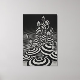 cinza geométrica de Cogumelos Magos canvas