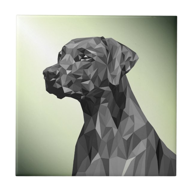 Cinza Geométrico Cachorro Verde (Frente)