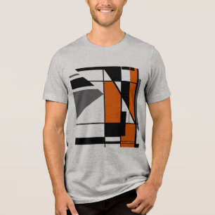 Cinza Laranja MCM Geométrico