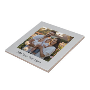 Cinza leve Cria seu próprio Azulejo cerâmico