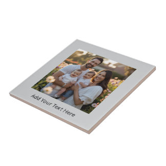 Cinza leve Cria seu próprio Azulejo cerâmico