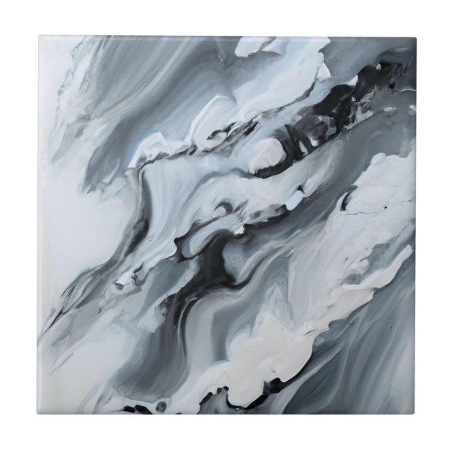 Cinza Marble Stones Azulejo cerâmico (Frente)