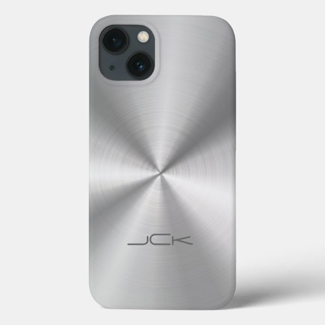 Cinza Metálica De Aço Inoxidável (Verso)