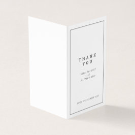 Cinza mínima de obrigado de casamento branco