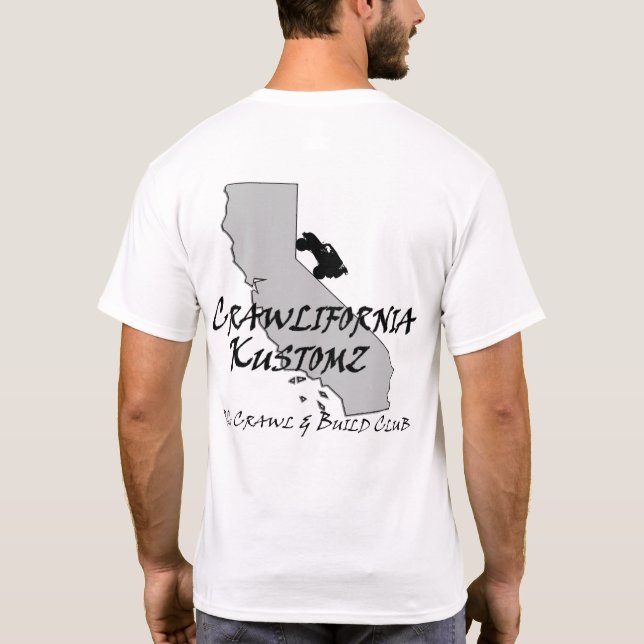 Cinza novo da camisa de Crawlifornia Kustomz (Verso)