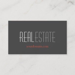 Cinza Padrão Imobiliário de Cartão de visita Moder